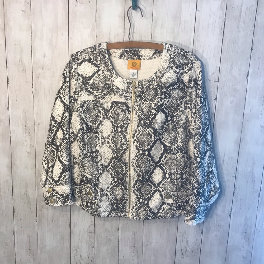 Ruby Rd. Snake Skin Design Jacket Size 12 - Picture 1 of 6